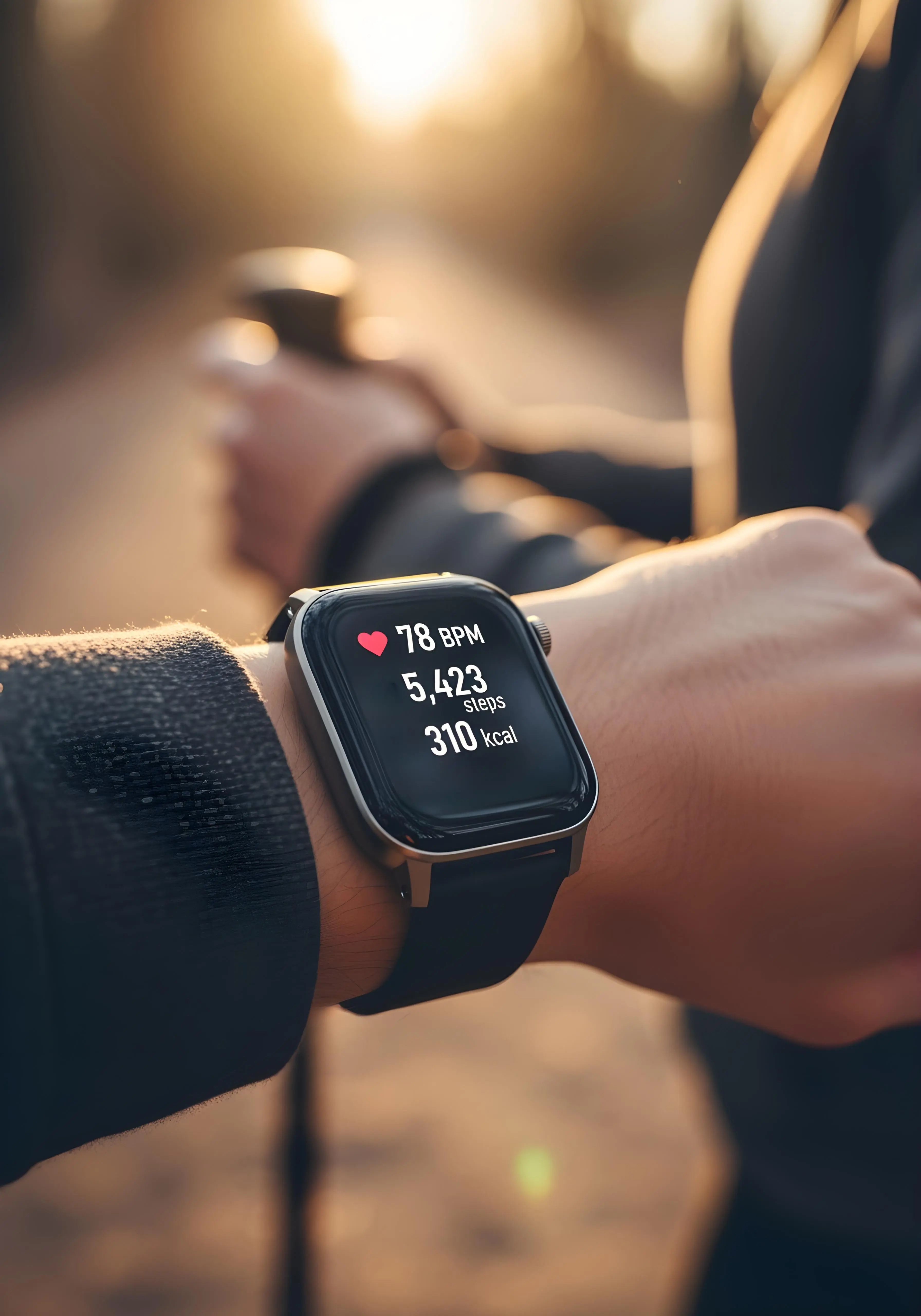 Fitness Tracker am Handgelenk