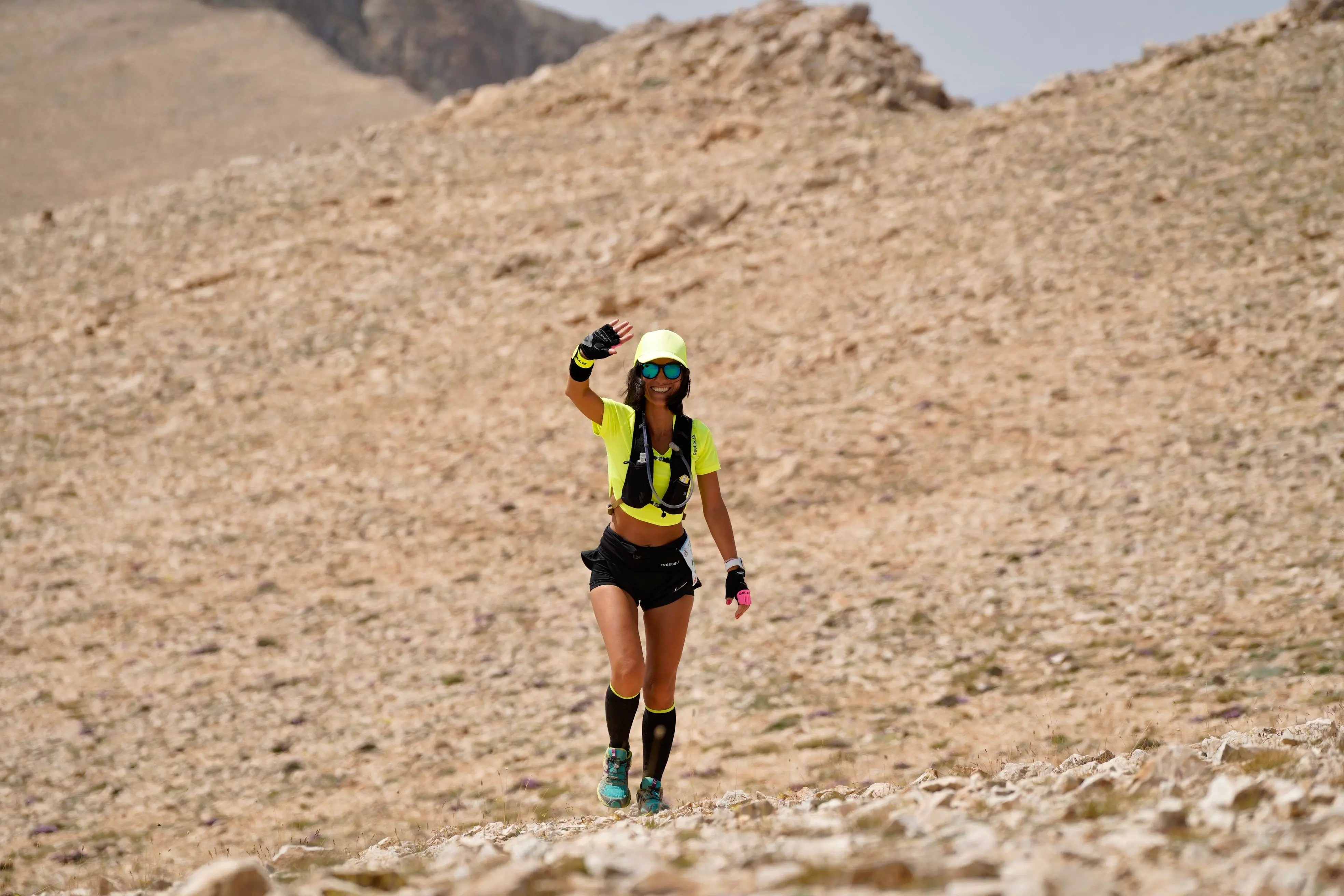 Frau beim Ultramarathon
