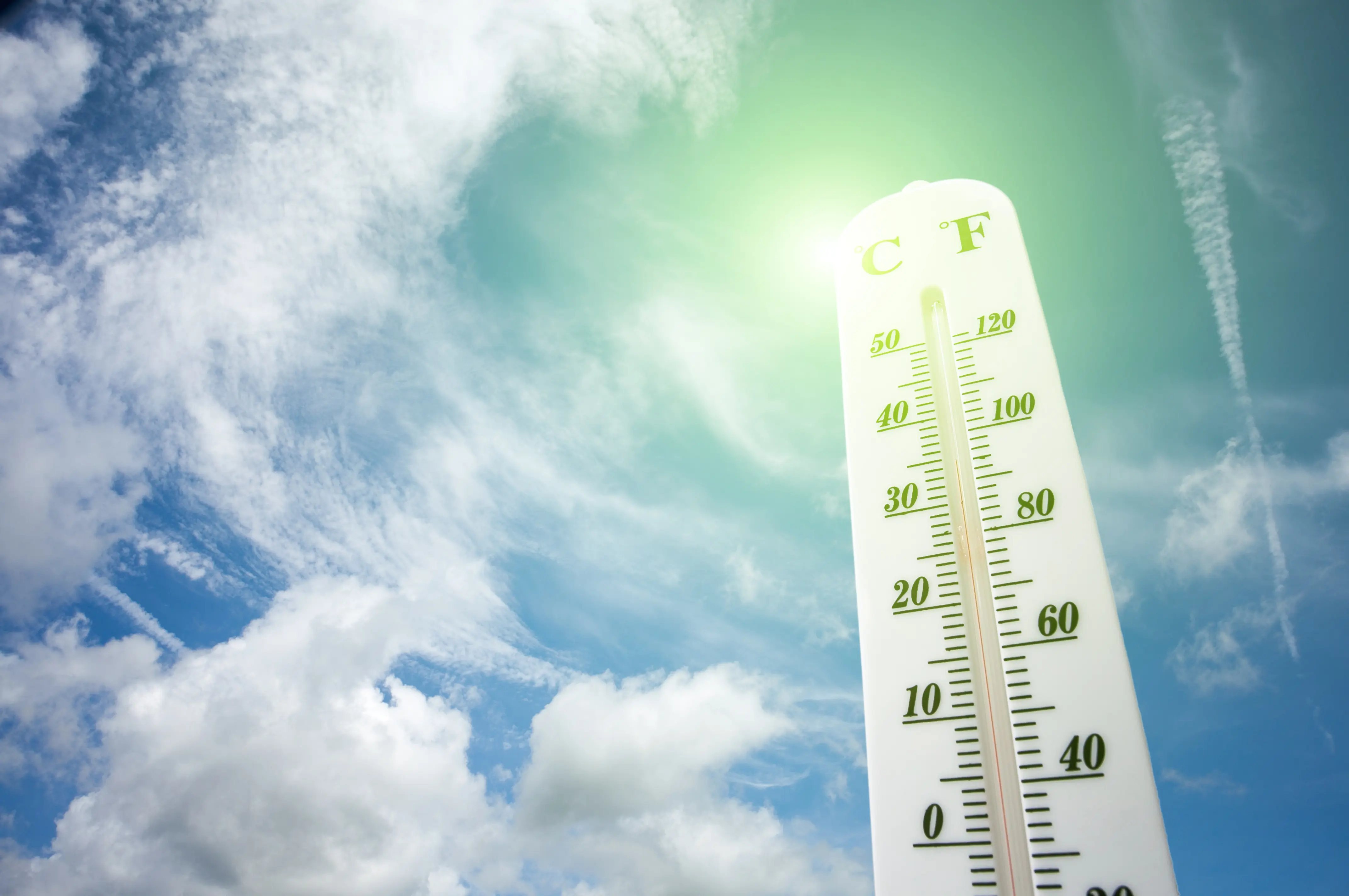 Thermometer im Himmel