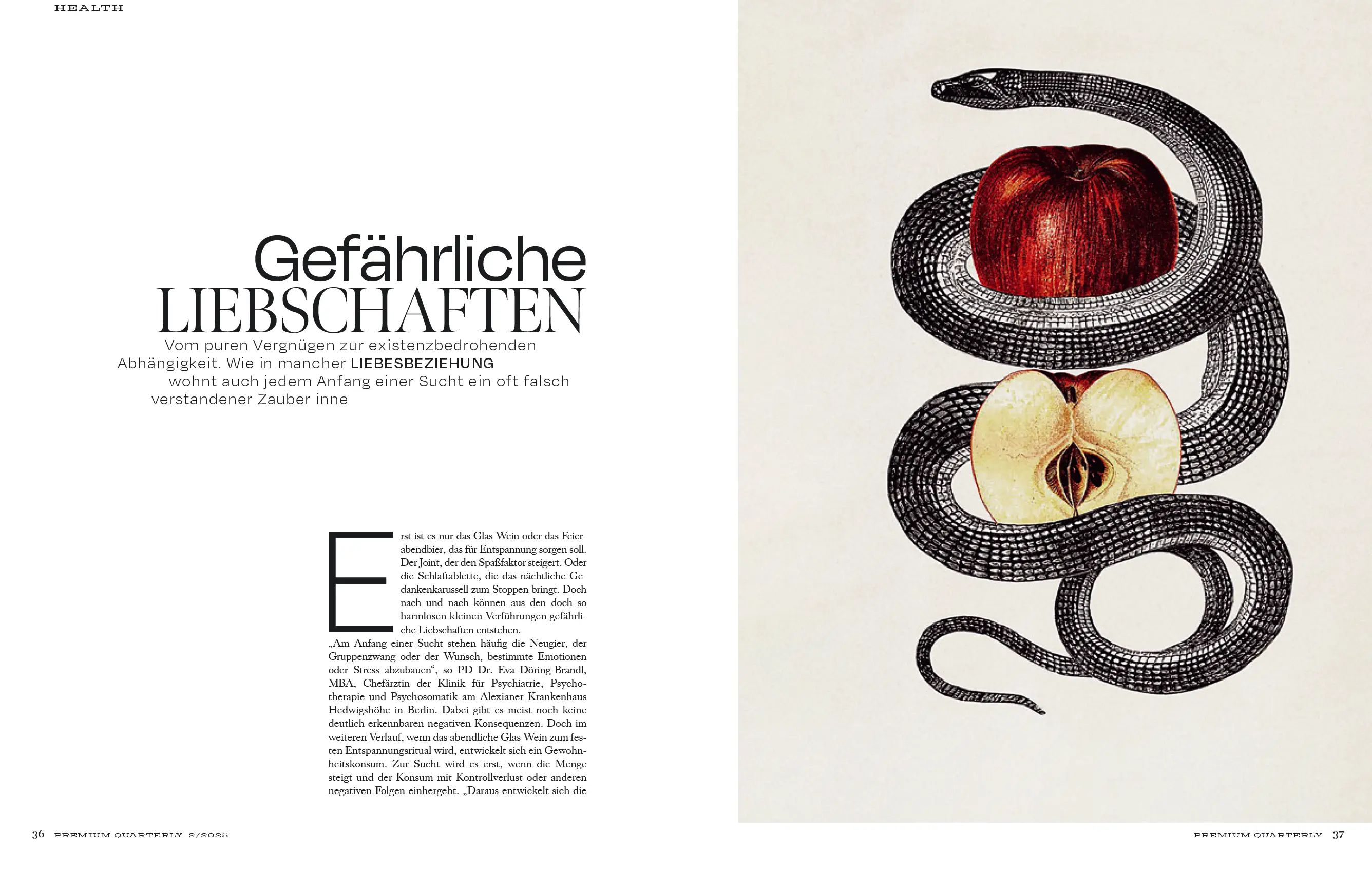 Screenshot Premium Quarterly Magazin